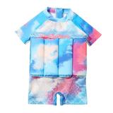 Summer Savings Clearance! Edvintorg 6Months-4Years Cartoon Cloud Swimsuit Baby Toddler Baby Boys Float Suit Short Sleeve Vest Buoyancy One-Piece Swimsuit Kids Girls