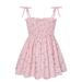 Toddler Baby Girl Dress Sleeveless Casual Dresses Floral Print Pink 130