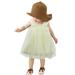 Girls And Toddlers Dresses Sleeveless Mini Dress Casual Print Beige 100