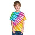 Boys Shirt For 514 Casual Kids Teen Tie Short Dyed T Blouse Tops Summer Girls Years Shirts Tee Little Clothes Sleeve Boy Print Boys Tops