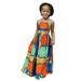 Dresses for Girls Sleeveless Mini Dress Casual Print Orange 90