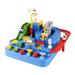 1 Set Car adventure children toys Playset Educational Interactive Manipulative Inertial Game Race Track for Car Toddlers Children girls and Cars Blue