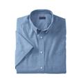 Men's Big & Tall KS Signature Wrinkle Free Short-Sleeve Oxford Dress Shirt by KS Signature in Royal Blue (Size 22)