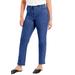 Plus Size Women's June Fit Straight-Leg Jeans by June+Vie in Medium Blue (Size 20 W)