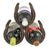 Horseshoe 3 Bottle Metal Wine Rack by Foster & Rye in Metallic