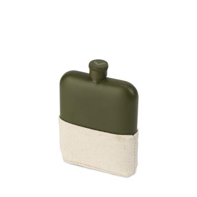 Matte Army Green Beverage Flask by Foster & Rye in Green