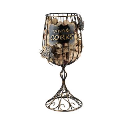 Wine Glass Cork Display by True in Metallic