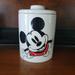 Disney Kitchen | Disney Mickey Mouse & Friends Small Canister Cookie Jar Ceramic 7" X 4 3/4 Nwot | Color: Red/White | Size: Os