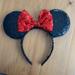 Disney Accessories | Minnie Mouse Ears | Color: Black/Red | Size: Os