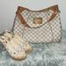 Louis Vuitton Shoes | Louis Vuitton Damier Azur Espadrille Wedges | Color: White | Size: 38.5eu