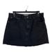 Madewell Skirts | Madewell Womens Skirt Adult Size 33 Black Mini Raw Hem Pockets | Color: Black | Size: 33