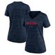 Women's Nike Navy Boston Red Sox Authentic Collection Velocity Practice Performance V-Neck T-Shirt