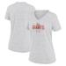 Women's Nike White San Francisco Giants City Connect Velocity Practice Performance V-Neck T-Shirt