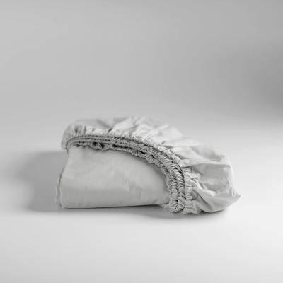 Spannbettlaken CINDERELLA "Weekend", grau (light grau), B:160cm L:210cm, Renforcu00e9, Obermaterial: 100% Baumwolle, Laken, OEKO-TEX-zertifiziert Image