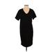 prologue Casual Dress - Shift: Black Solid Dresses - Women's Size X-Small