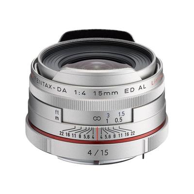 Pentax HD-DA 15mm F4ED AL Limited Lens Silver 21480