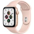 Restored Apple Watch SE (GPS 44mm) - Gold Aluminum Case with Pink Sand Sport Band (Refurbished)