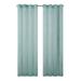 Eclipse Emina Crushed Sheer Voile Rod Grommet Single Curtain Panel 50 x84 Aqua