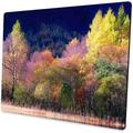 Square Gaming Mouse Pad Colorful Tree Mouse Pad Unique Design Anti-Slip Rubber Base Mouse Pad for Desktop Computer and Laptop Mouse Pad