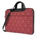 Red Vintage Damask Design Laptop Bag 14 inch Laptop or Tablet Business Casual Laptop Bag