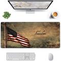 Mouse Pad Large Extended Keyboard Mouse Pad Mount - American Flag and Freedom - 31.5x11.9 inch Gaming Mouse Pad XXL Mouse Pad Mouse Pad for Work and Gaming Oversized Mouse Pad