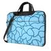 Blue Abstract Curve Laptop Bag 14 inch Laptop or Tablet Business Casual Laptop Bag