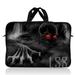 LSS 15.6 inch Laptop Sleeve Bag Carrying Case with Handle for 14 15 15.4 15.6 Apple MacBook Acer Dell Hp Sony Red Eye Dark Ghost Zhombie Skull