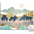 Mouse Pad Abstract Mountain Mouse Pad Washable Square Cloth Mousepad for Gaming Office Laptop Non-Slip Rubber Cute Computer Mouse Pads for Wireless Mouse Personalized Mouse Pads for Desk