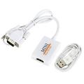 VGA to HDTV Converter Adapter Cable Full HD 1080P with Audio Output VGA HD Adapter for PC Laptop to HDTV Projector