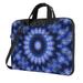 Blue Mandala Fractal Laptop Bag 15.6 inch Laptop or Tablet Business Casual Laptop Bag