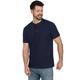 T-Shirt TRIGEMA "TRIGEMA Henley Shirt mit Knopfleiste" Gr. M, blau (navy) Herren Shirts T-Shirts