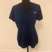 Under Armour Tops | Classic Under Armour Semi-Fitted Short Sleeved V-Neck Shirt Size L | Color: Blue | Size: L