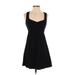 Forever 21 Casual Dress - A-Line V Neck Sleeveless: Black Print Dresses - Women's Size Small