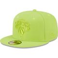 Men's New Era Neon Green York Knicks Spring Color Pack 59FIFTY Fitted Hat