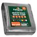 Tarpco Safety 40 ft. x 50 ft. 7 Mil Heavy Duty Polyethylene Tarp, Waterproof, Rip & Tear Proof Aluminum in Gray | 1 H x 40 W x 50 D in | Wayfair