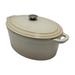 Berghoff International Enamelware Oval Dutch Oven Enameled Cast Iron/Cast Iron in Green | 5.25 H x 9.5 W in | Wayfair 2220312