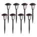 gigalumi Brown Low Voltage Solar Powered Integrated LED Pathway Light Pack Plastic in White | 15.2 H x 4.7 W x 4.7 D in | Wayfair P-L-XM-W2