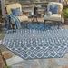 Blue 0.13 in Indoor/Outdoor Area Rug - Innsbrook Southwestern Power Loom Teal Indoor/Outdoor Area Rug Laurel Foundry Modern Farmhouse® | Wayfair