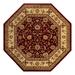 White Octagon 7'10" x 7'10" Area Rug - Astoria Grand Niles Oriental Red/Cream/Brown/Beige/Blue Area Rug Polypropylene | Wayfair