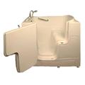 Avora Bath 52" L x 30" W Walk-In Whirlpool Fiberglass Bathtub w/ Faucet Integrated Seat Fiberglass in Brown | 41 H x 52 W x 30 D in | Wayfair