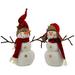 The Holiday Aisle® 2 Piece Snowman Figurines Set | 13.8 H x 5.5 W x 7.5 D in | Wayfair 5372443C4EC343419597917147C8DABF