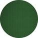 Green Round 3' Area Rug - Latitude Run® Contemporary 189 Emerald Machine Washable Area Rugs 36.0 x 36.0 x 0.08 in whitePolyester/Chenille | Wayfair