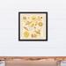 Winston Porter Gold Hummingbirds - Picture Frame Painting on Canvas in Yellow | 17.73 H x 17.73 W x 1.25 D in | Wayfair