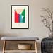 AllModern Olav The Mountains We Move in Our Minds by - Picture Frame Graphic Art Paper, Wood in Blue/Green/Red | 25 H x 19 W x 1 D in | Wayfair