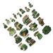 The Holiday Aisle® 36 Piece Holiday Shaped Ornament Set Wood in Brown/Green | 2.75 H x 1.69 W x 0.2 D in | Wayfair 6420EB2665B04FB0B55B6BE7A56B2A2C