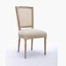 One Allium Way® Refton Linen Parsons Chair in Cream Wood/Upholstered/Fabric in Brown | 38.58 H x 19.69 W x 21.26 D in | Wayfair