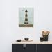 Breakwater Bay Aged Colorized Bodie Island Lighthouse - Wrapped Canvas Photograph Canvas in Black/Gray/Green | 24 H x 18 W x 1.5 D in | Wayfair