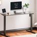 Inbox Zero Ishmeal Home Office Height Adjustable Standing Desk Metal in White | 40 W x 24 D in | Wayfair 848AE10A0F6A4693A670D3A10A1C8E5E