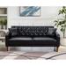 Red Barrel Studio® Breitkoff 77.9" Faux Leather Square Arm Sofa Faux Leather in Brown | 32.6 H x 77.9 W x 32.3 D in | Wayfair