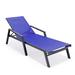 Arlmont & Co. Neer 78.2" Long Reclining Single Chaise Metal in Black | 19.7 H x 29 W x 78.2 D in | Outdoor Furniture | Wayfair